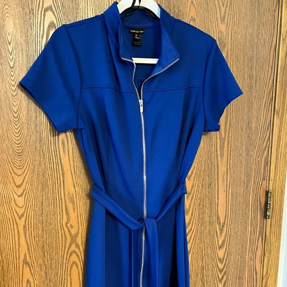 Kate and Lily FULL Zipper Dress Size 12 Royal Blue - Picture 1 of 6